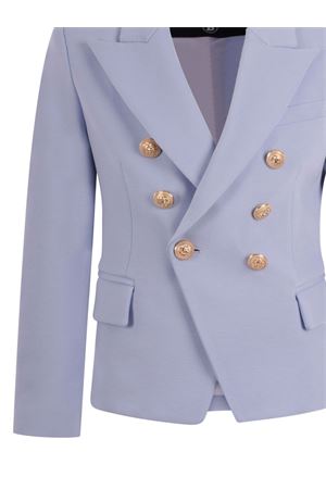 blazer doppiopetto azzurro BALMAIN PARIS KIDS | BY2A64J0371652